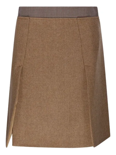 Sportmax checked-waistband midi skirt
