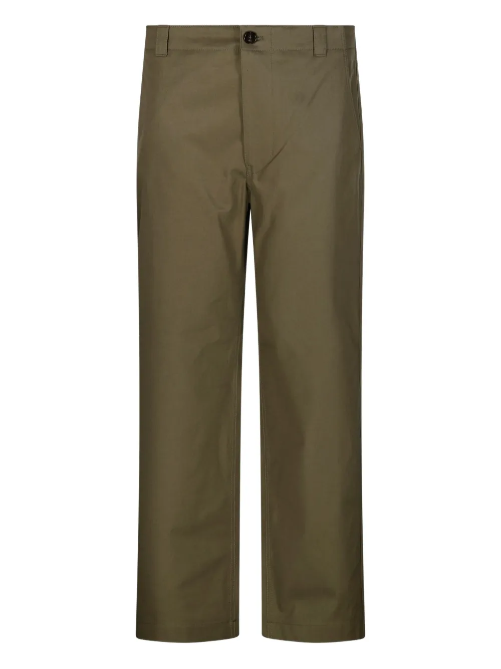 Gucci Broek met zak met knoopsluiting Groen