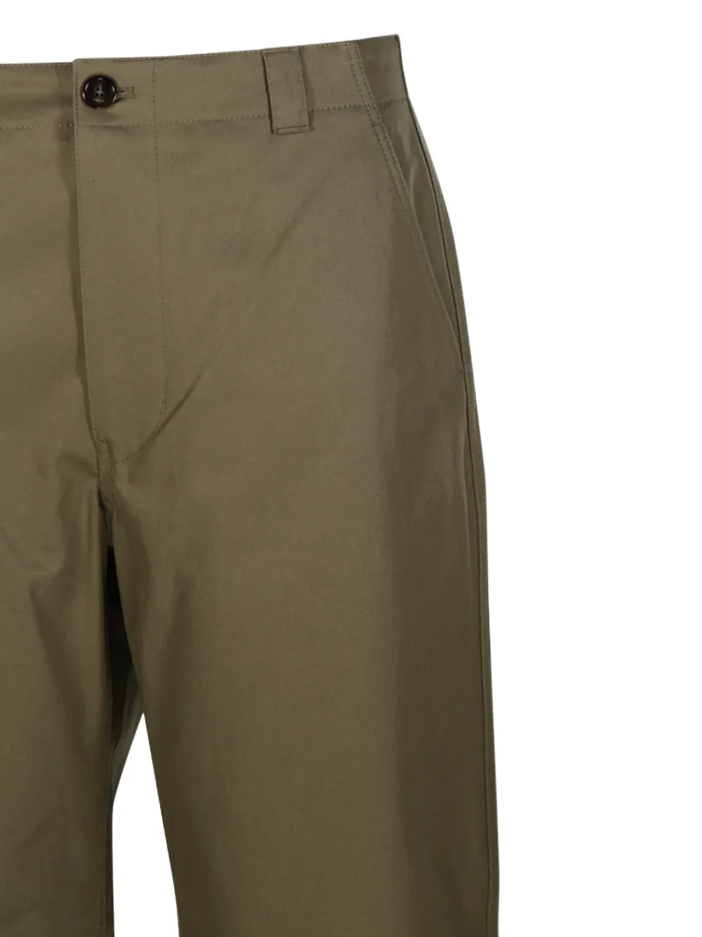 Gucci Broek met zak met knoopsluiting Groen