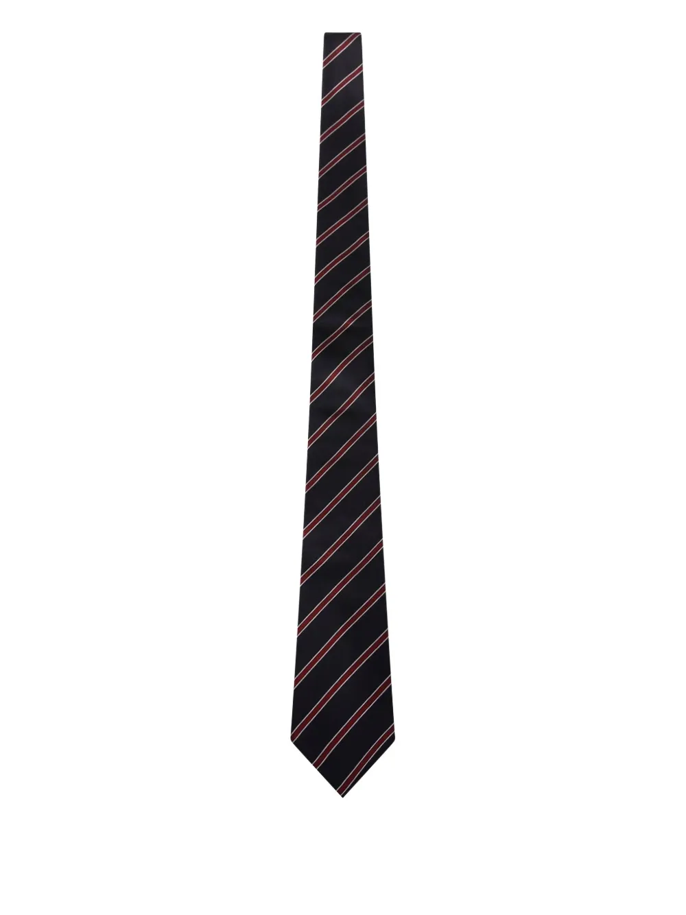 Saint Laurent Striped Silk Tie