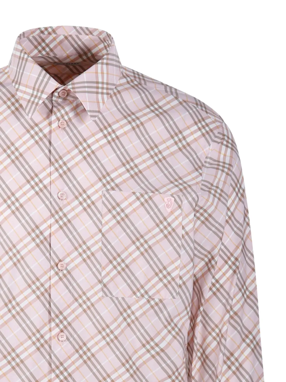 Burberry Geruit katoenen overhemd Beige