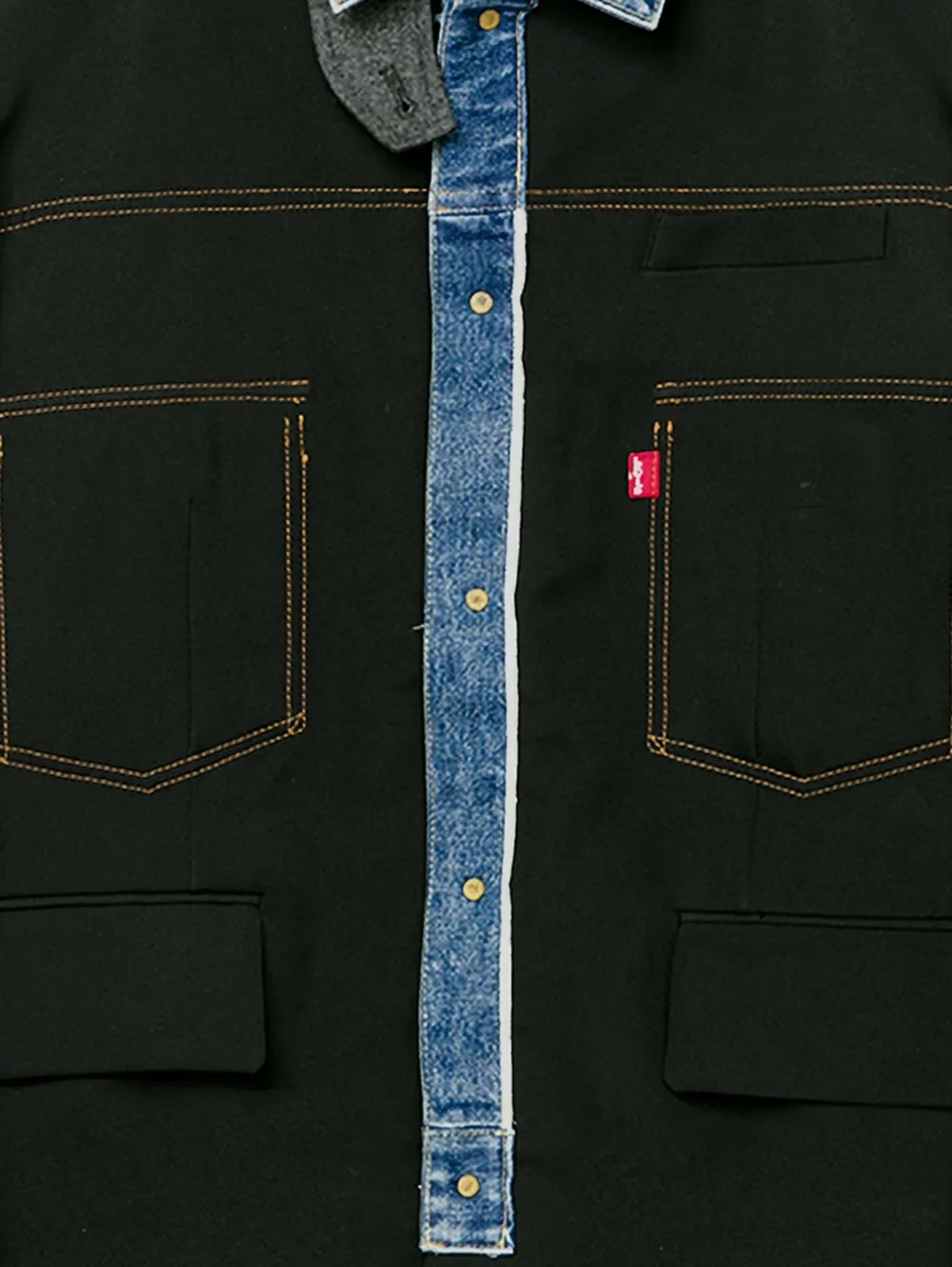 sacai denim-panelled jacket | Denim Jackets | Image 2
