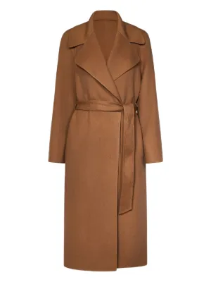 Loro Piana ダブルブレスト シルクコート | ブラウン | FARFETCH JP