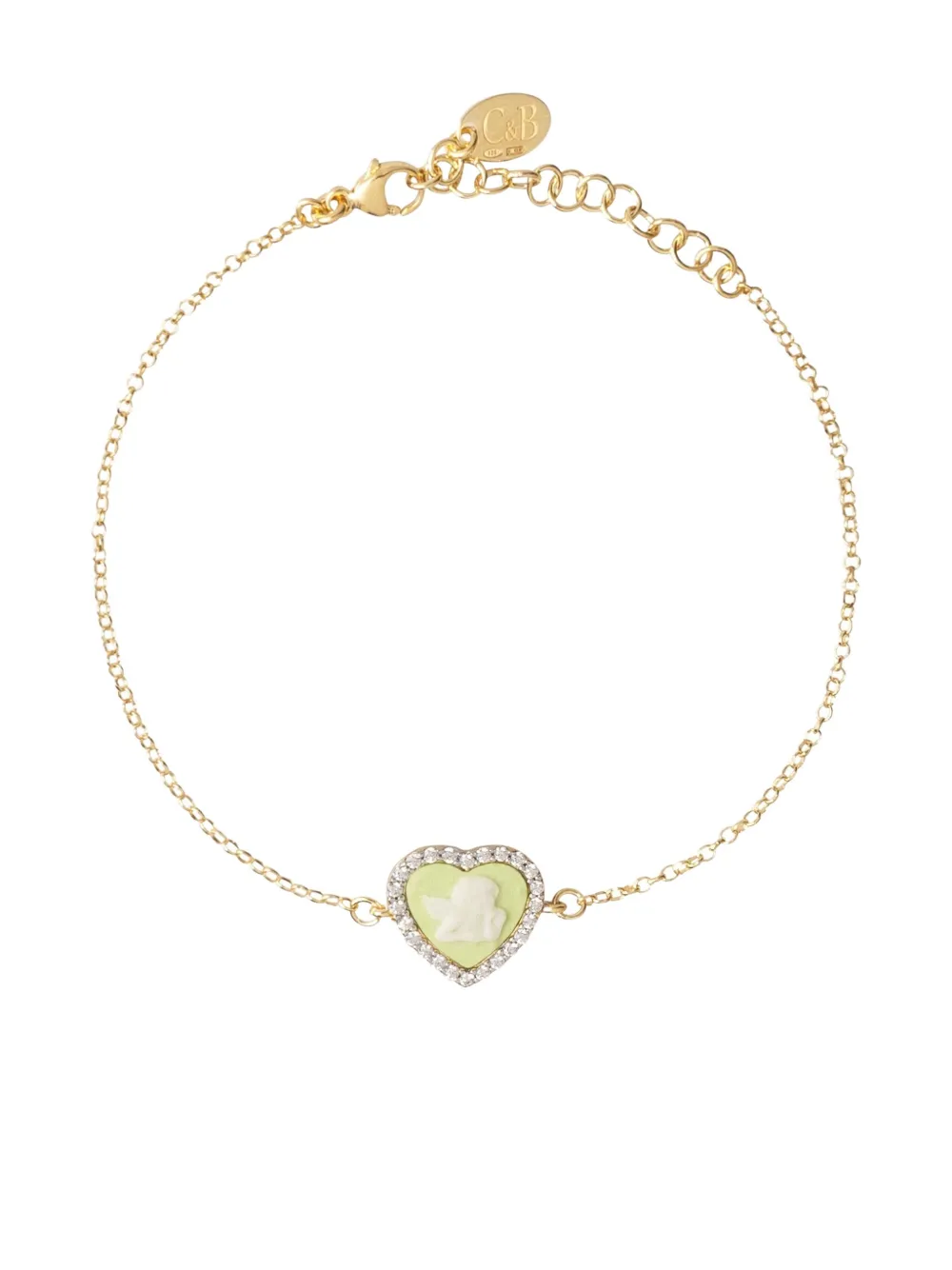 Cameo & Beyond Sparkling Cherub Bracelet