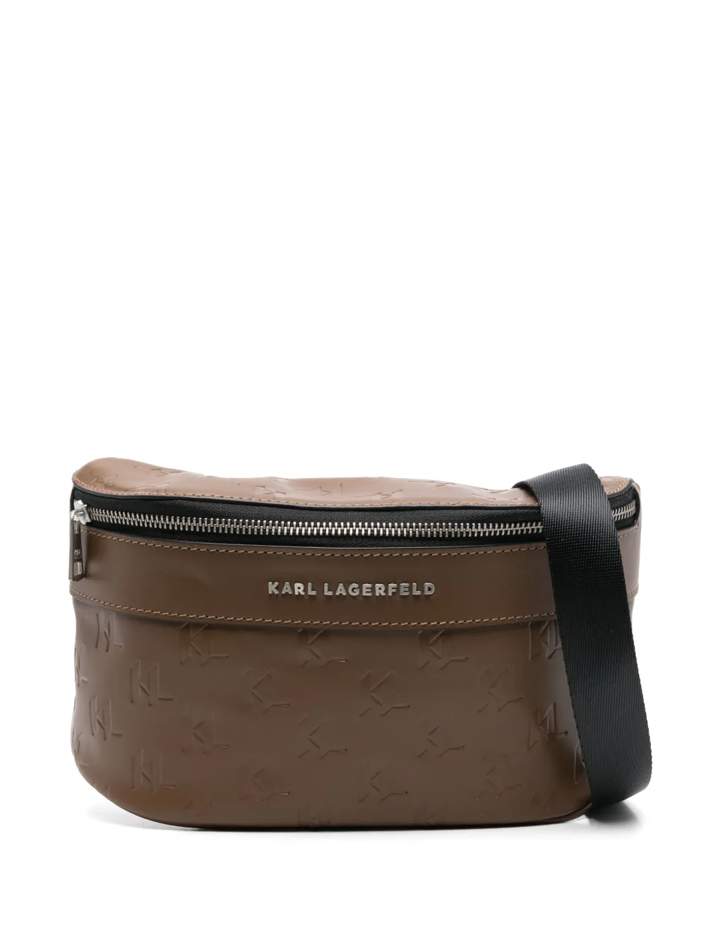 Karl Lagerfeld cangurera con cierre | marrón | Image 1