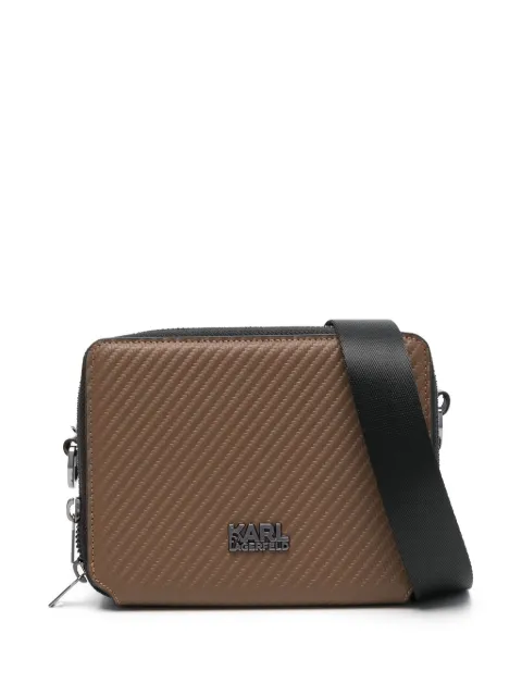 Karl Lagerfeld bolsa de hombro con letras del logo