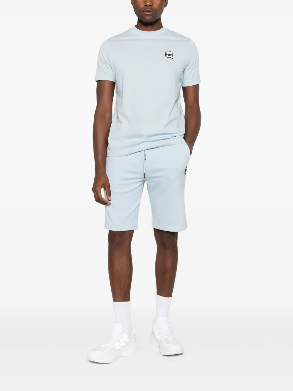 Karl Lagerfeld Ikon T-shirt - Blauw