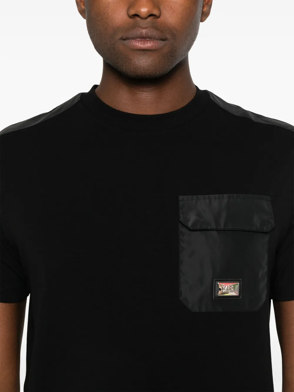 Karl Lagerfeld T-shirt met logoplakkaat Zwart