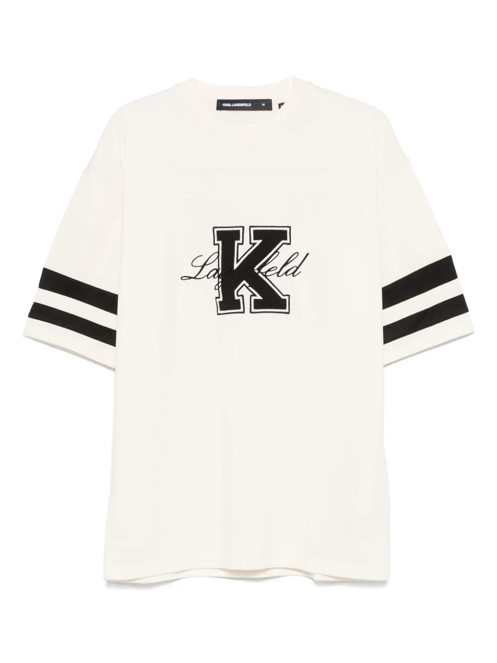 Karl Lagerfeld playera con logo bordado | neutro | Image 1