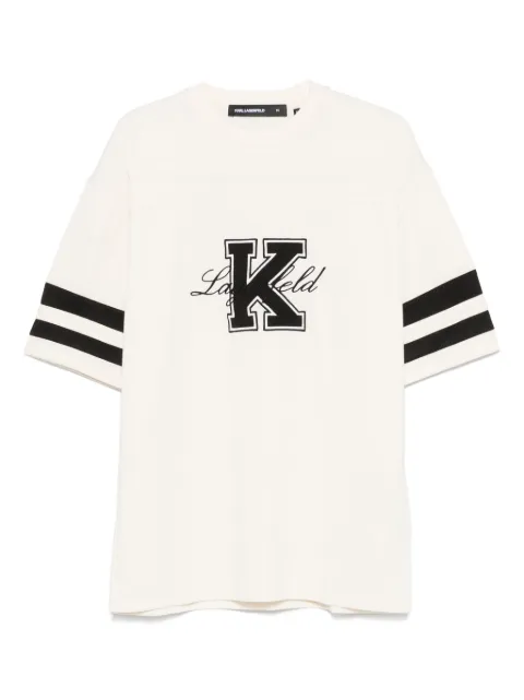 Karl Lagerfeld playera con logo bordado