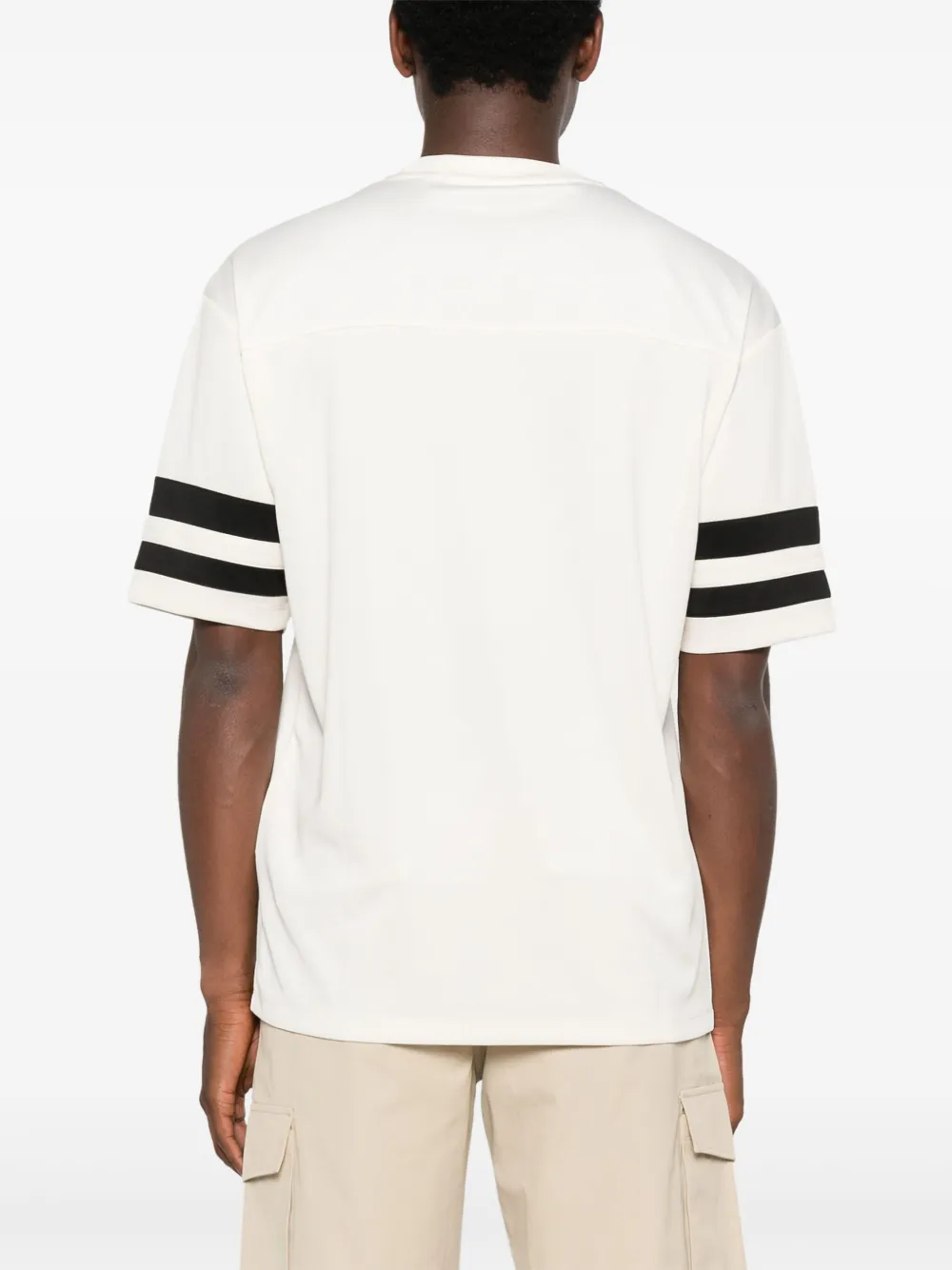 Karl Lagerfeld T-shirt met geborduurd logo Beige