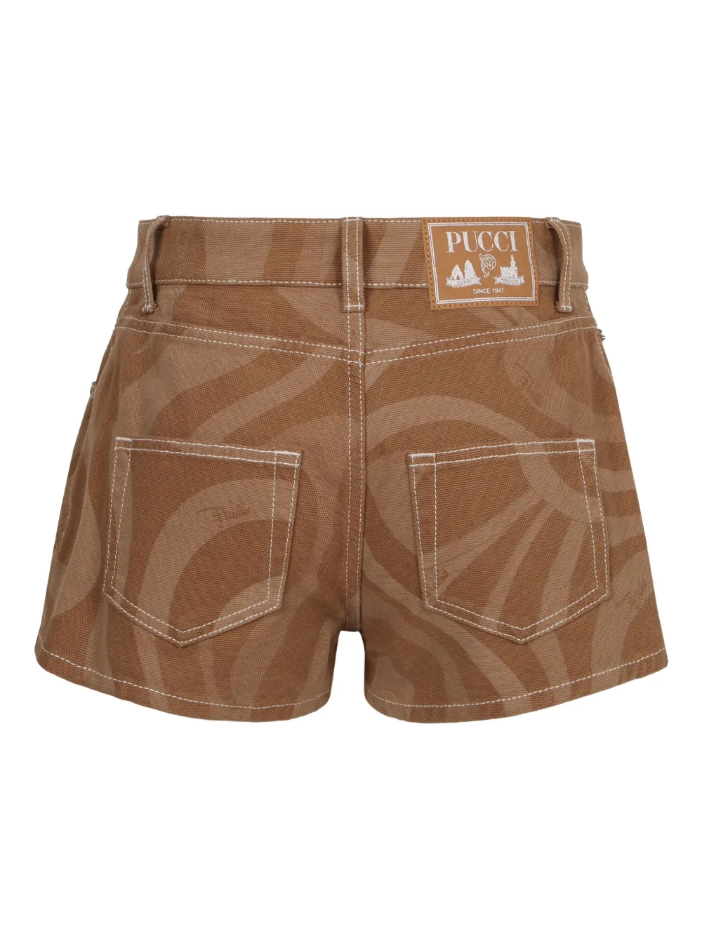 PUCCI Katoenen shorts Bruin