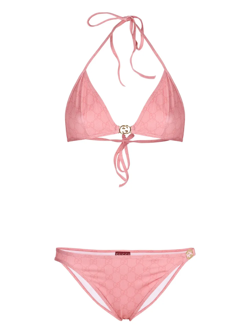 Gucci Bikini met GG-print Roze