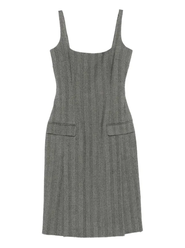 georgette midi dress for women RIXO Marjorie Georgette Midi Vintage Blue