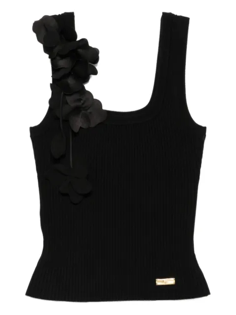 Aje flower-appliqué ribbed tank top