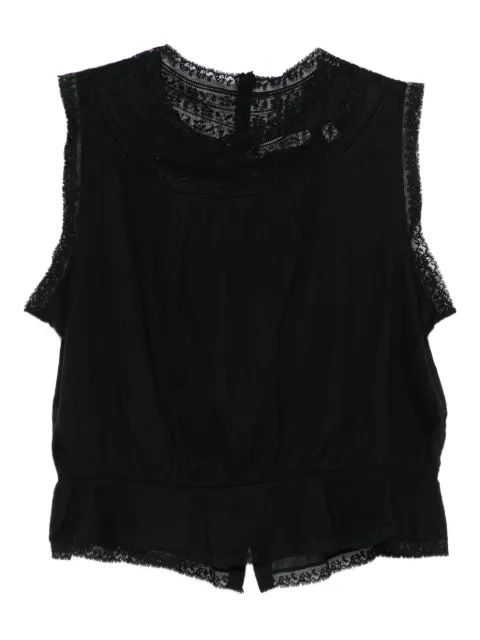 DÔEN Lilibet lace-trimmed sleeveless top