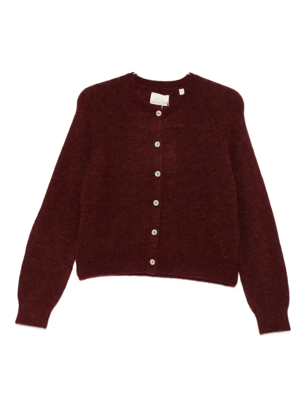 Doen Long-sleeve Cardigan In Red