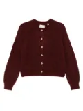 DÔEN long-sleeve cardigan - Red