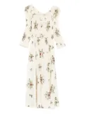 DÔEN Kaira floral-print maxi dress - Neutrals