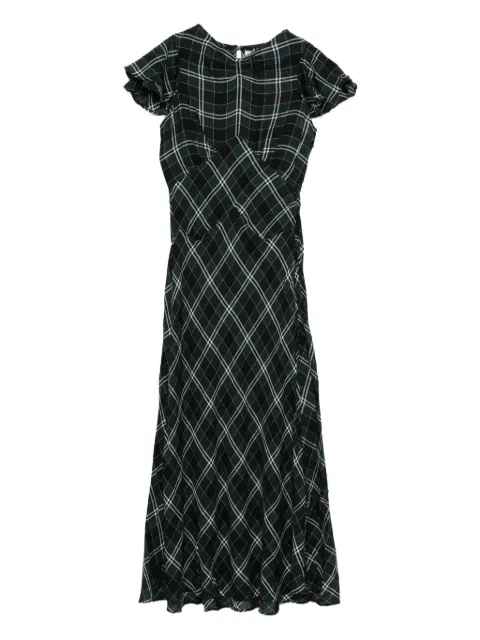 DÔEN Seraphine checked maxi dress