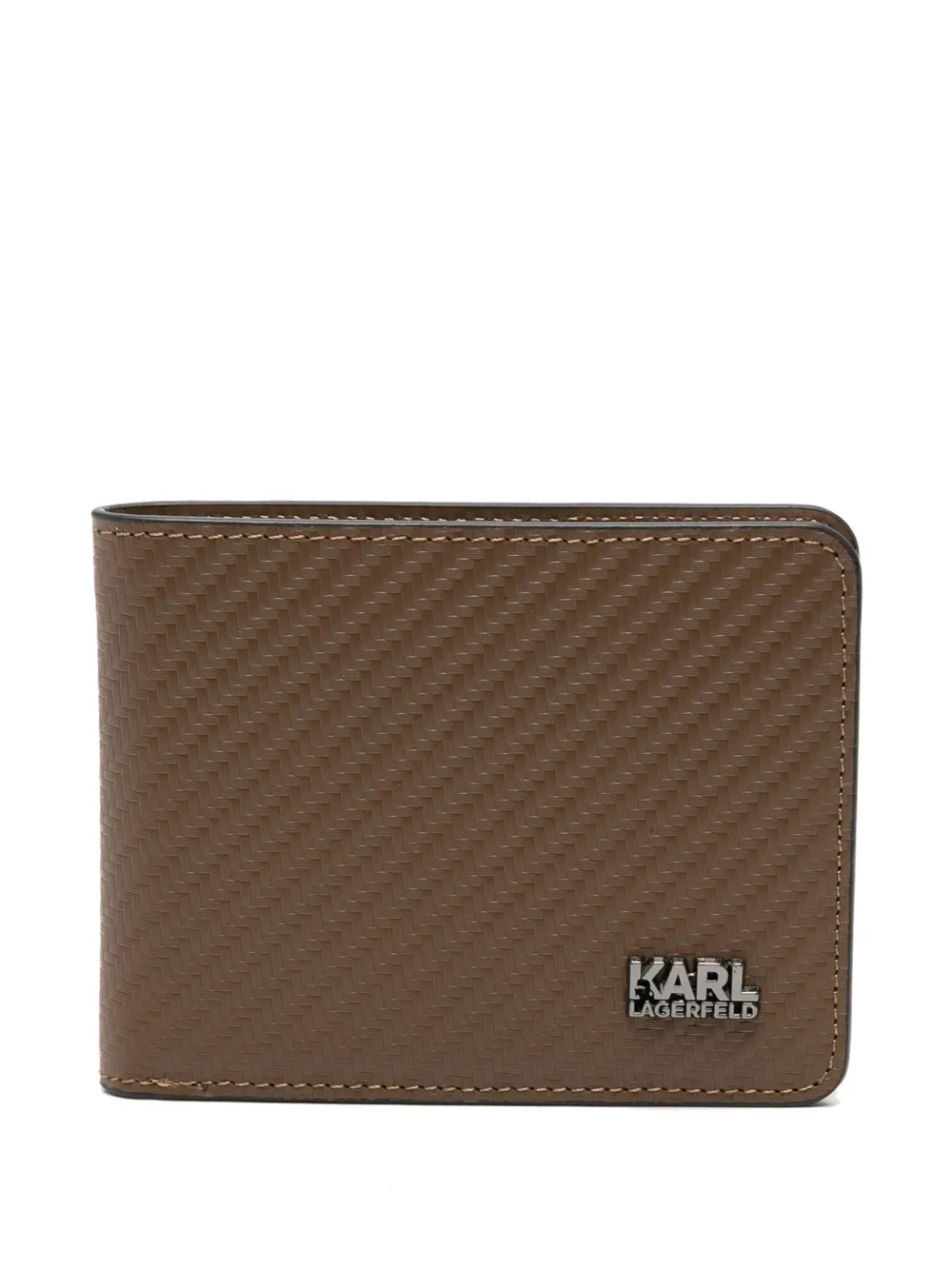 Karl Lagerfeld logo-lettering wallet | Brown | Image 1