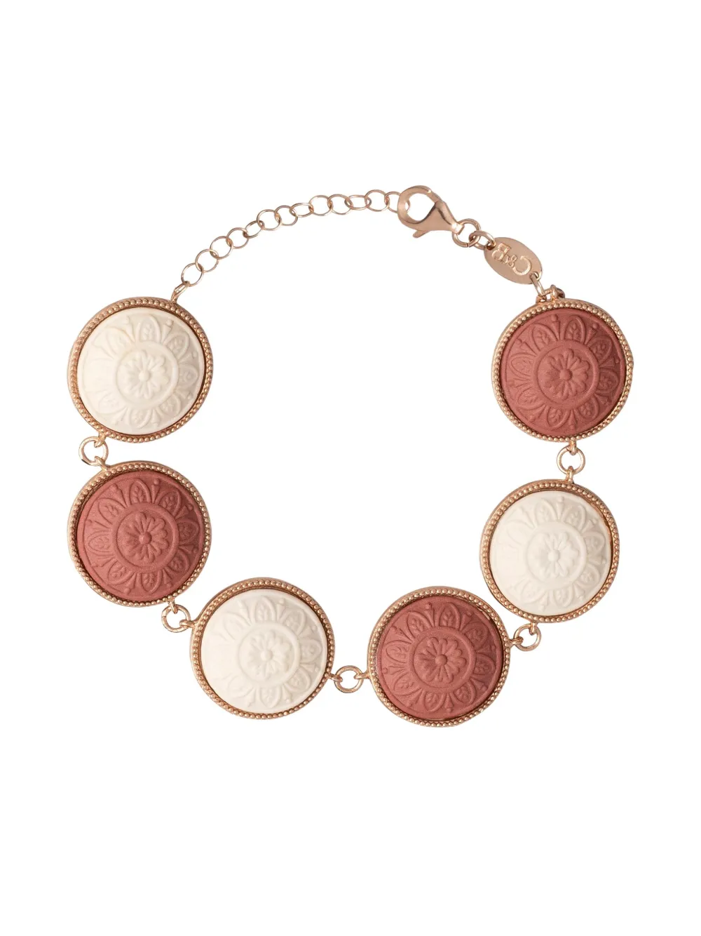 Cameo & Beyond Rosette Disc Bracelet