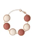 Cameo & Beyond Rosette disc bracelet - White