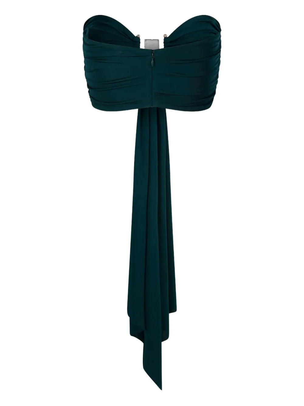 Christopher Esber Bezel Quartz gedrapeerde top Groen