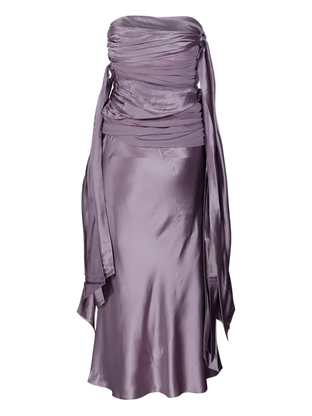 Christopher Esber draped-waist silk midi dress | Evening Dresses | Image 2
