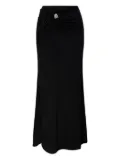 Christopher Esber knot-detail ribbed-knit maxi skirt - Black
