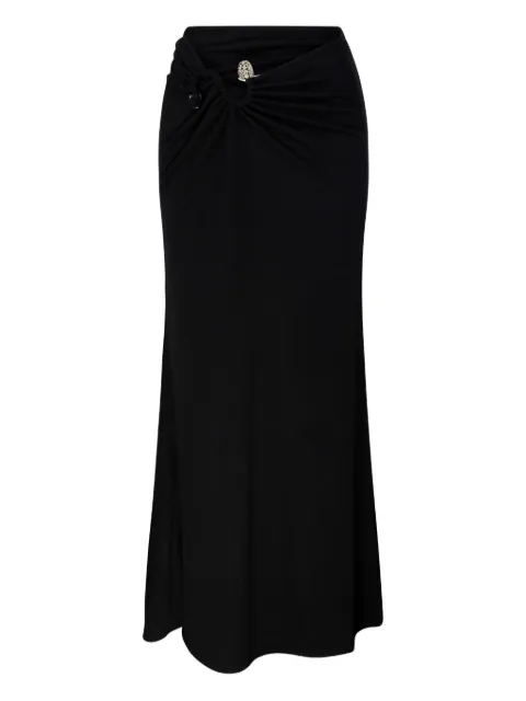Christopher Esber knot-detail ribbed-knit maxi skirt