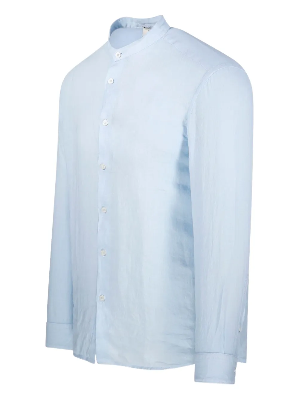 Altea Overhemd met bandkraag Blauw