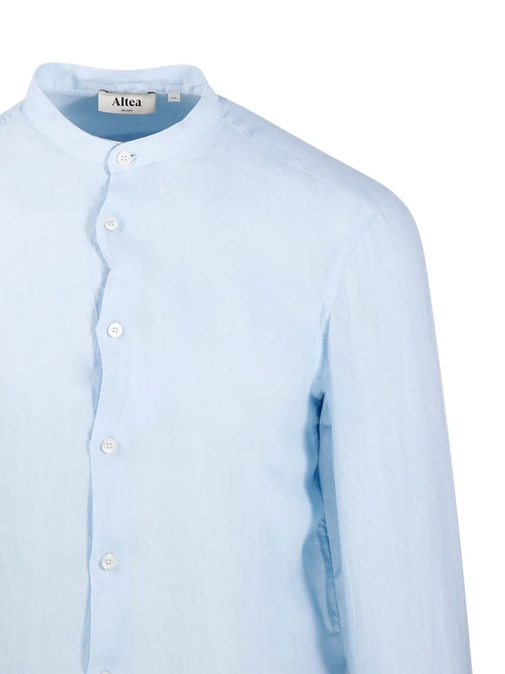 Altea Overhemd met bandkraag Blauw