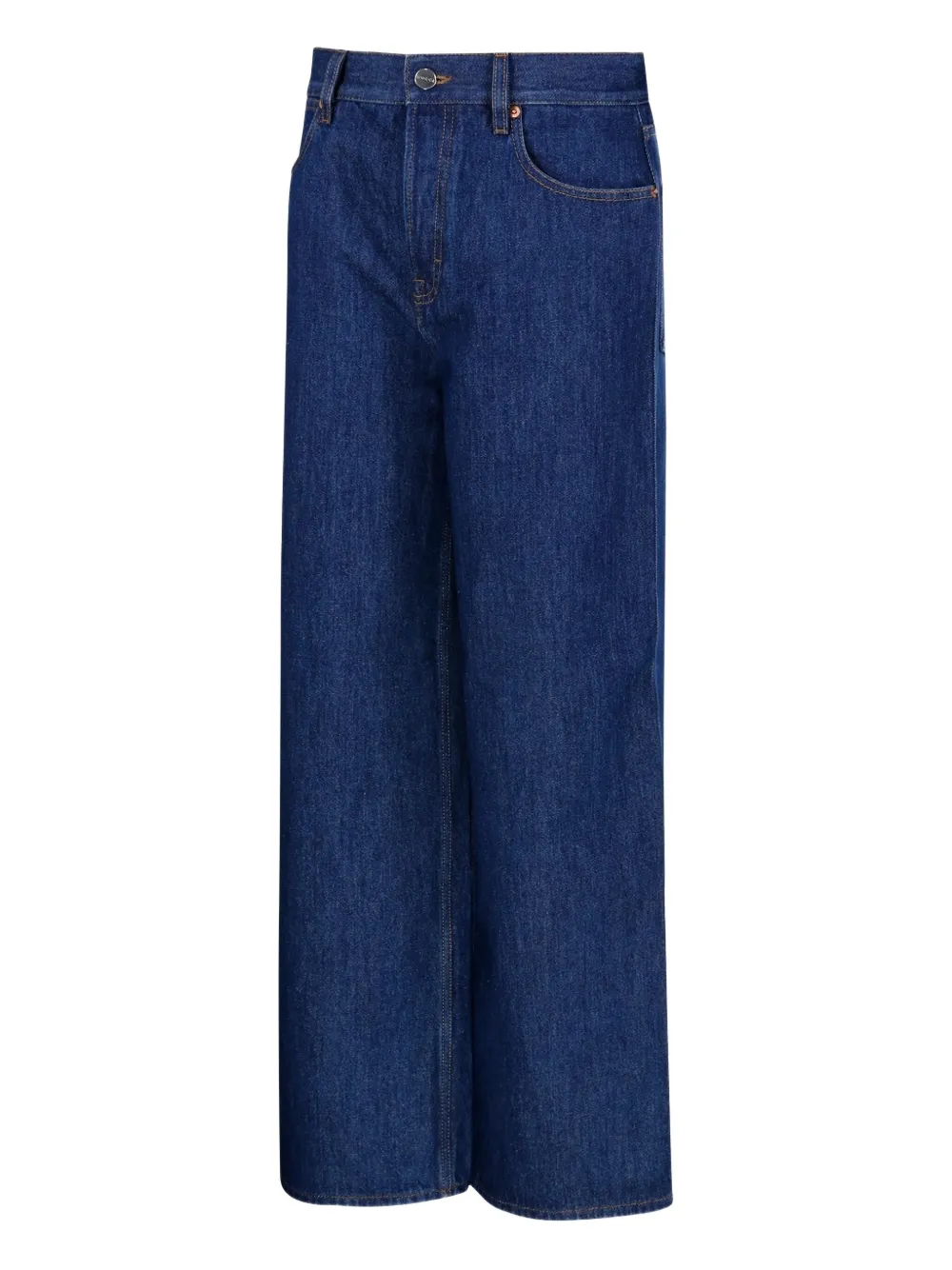 Gucci logo-patch jeans Blauw