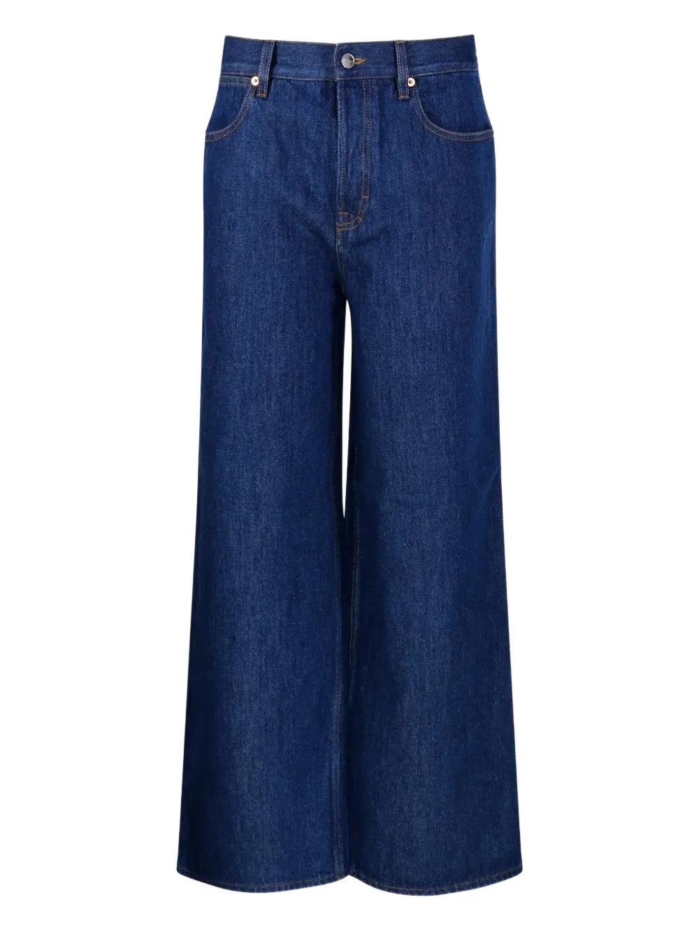 Gucci logo-patch jeans Blauw