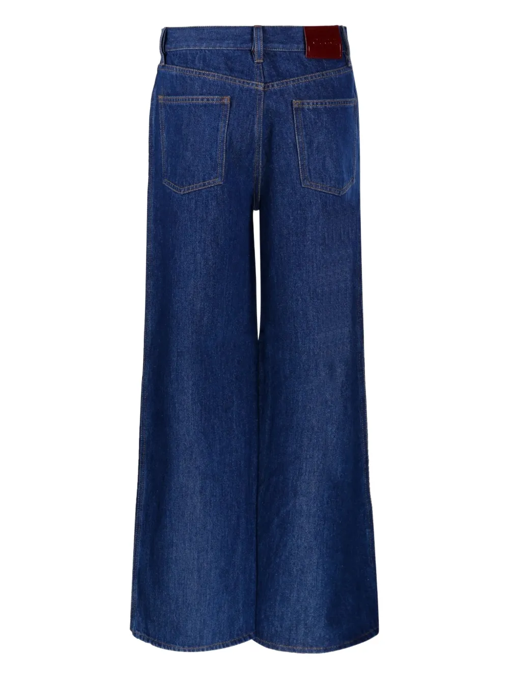 Gucci logo-patch jeans Blauw