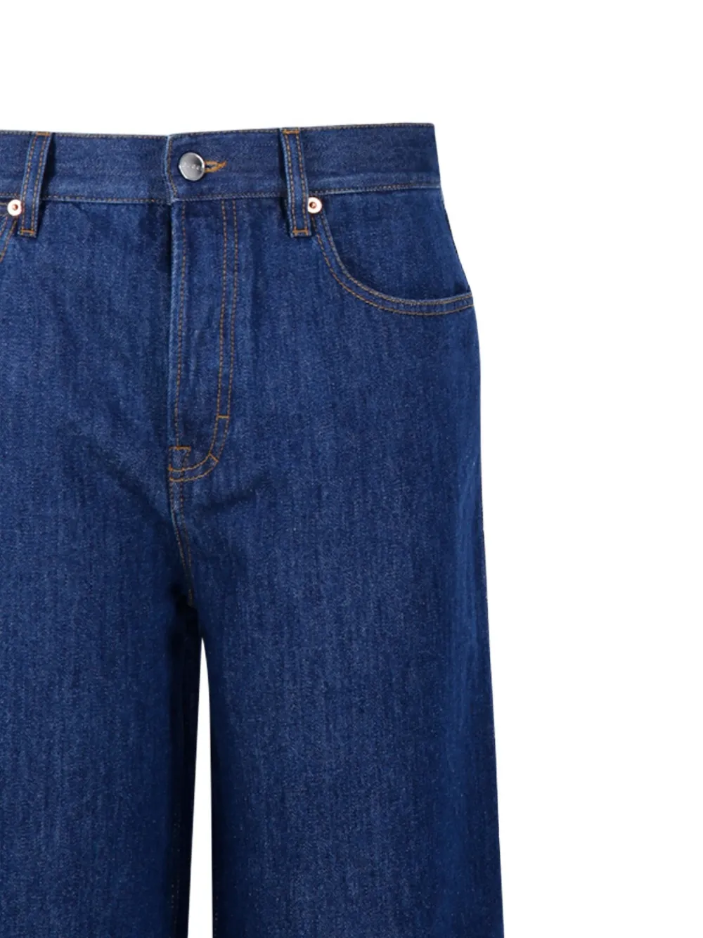 Gucci logo-patch jeans Blauw