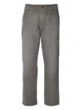 AMISH logo-patch jeans - Grey