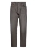 AMISH logo-patch jeans - Grey
