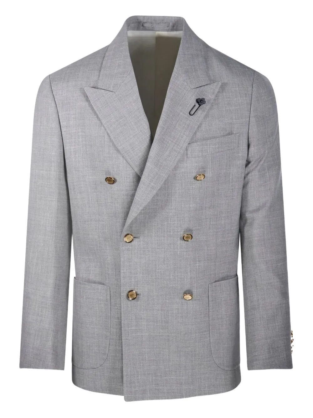 Lardini double-breasted blazer Grijs
