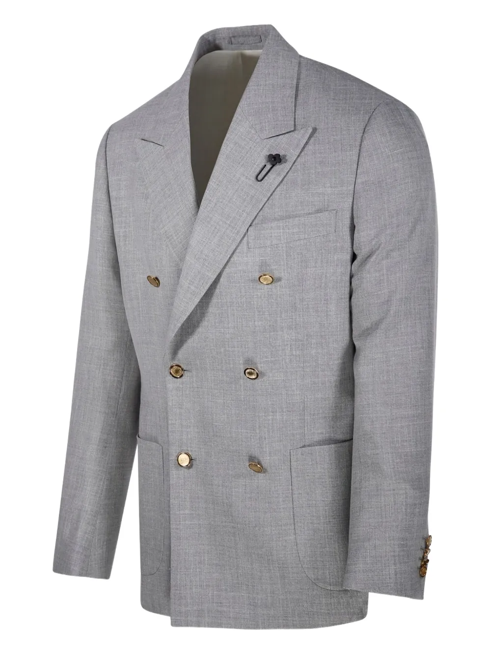 Lardini Blazer met dubbele rij knopen Grijs