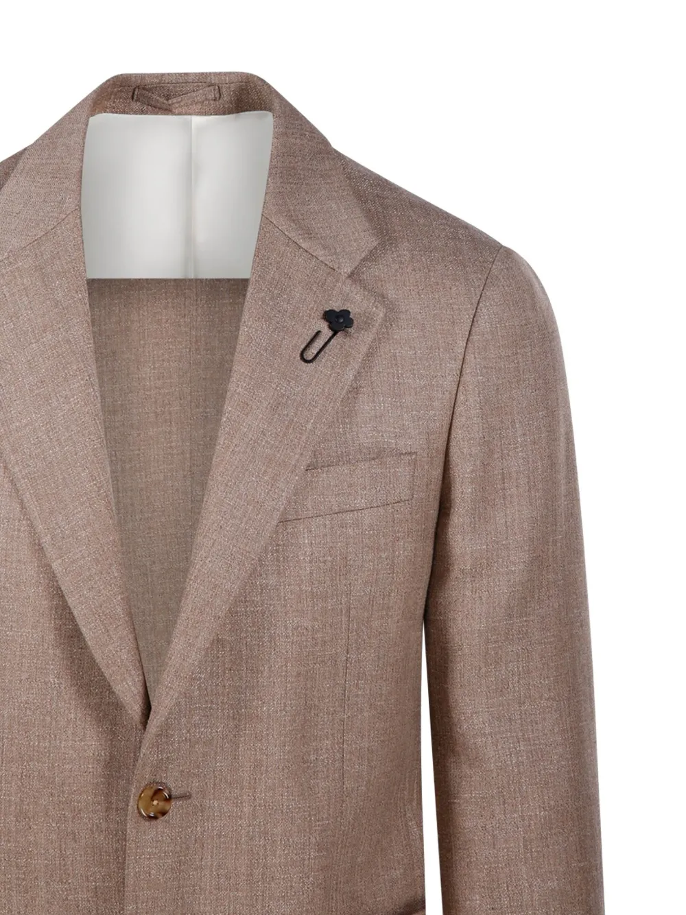 Lardini Blazer met opgestikte zak en twee knopen Bruin