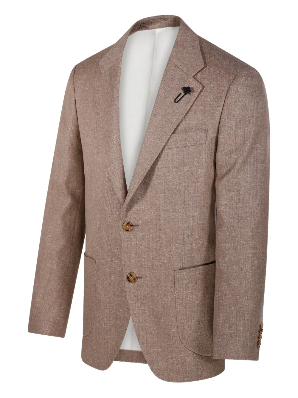 Lardini Blazer met opgestikte zak en twee knopen Bruin