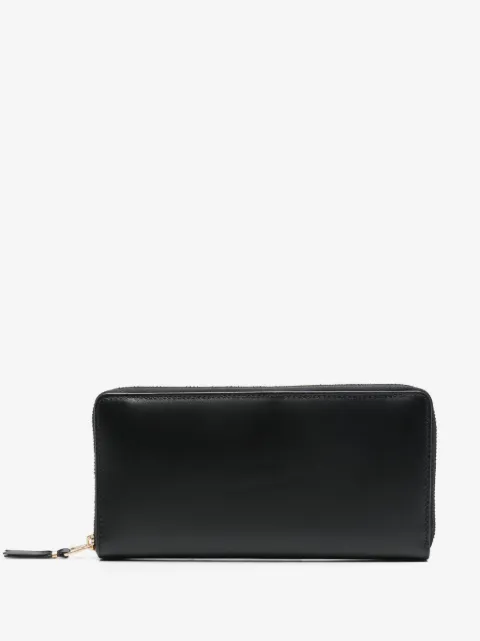 Comme Des Garçons Wallet cartera de piel con cierre en el contorno