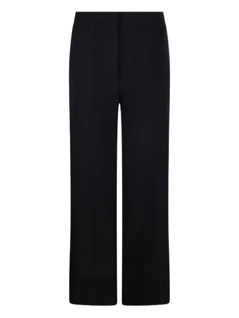 SANDBEIGE pressed-pleats trousers