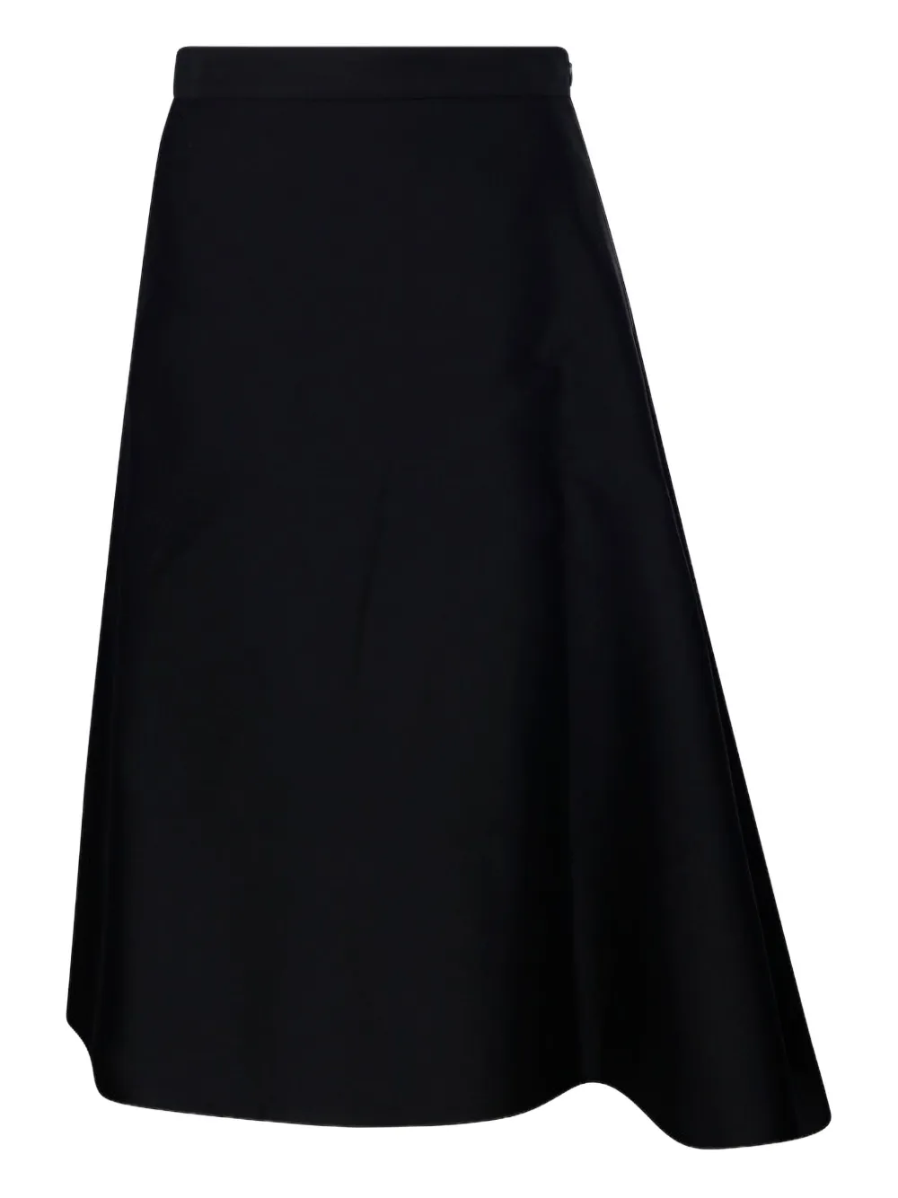 SANDBEIGE Birkin asymmetric midi skirt Zwart