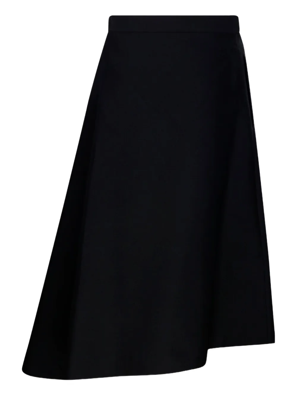 SANDBEIGE Birkin asymmetric midi skirt Zwart