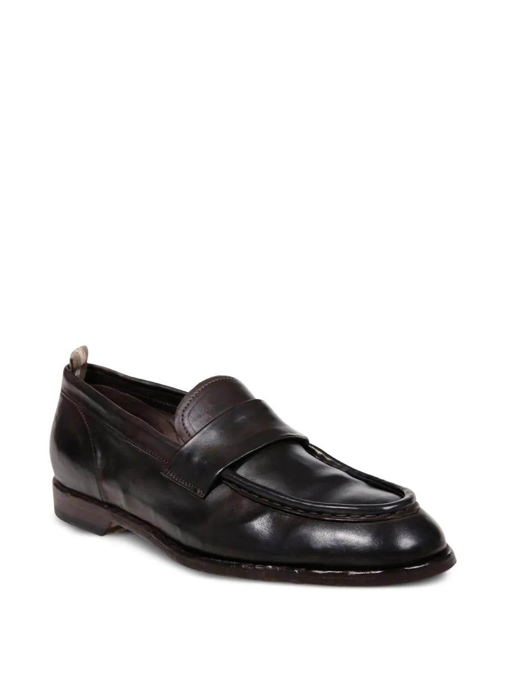 Officine Creative leather penny loafers Brown
