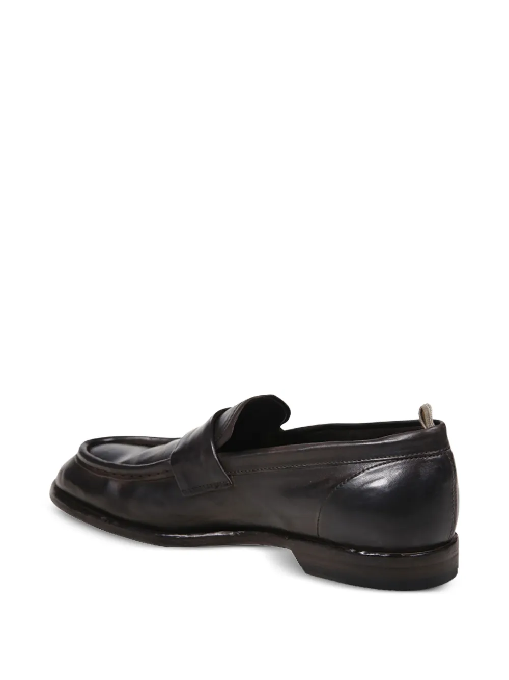 Officine Creative leather penny loafers Brown