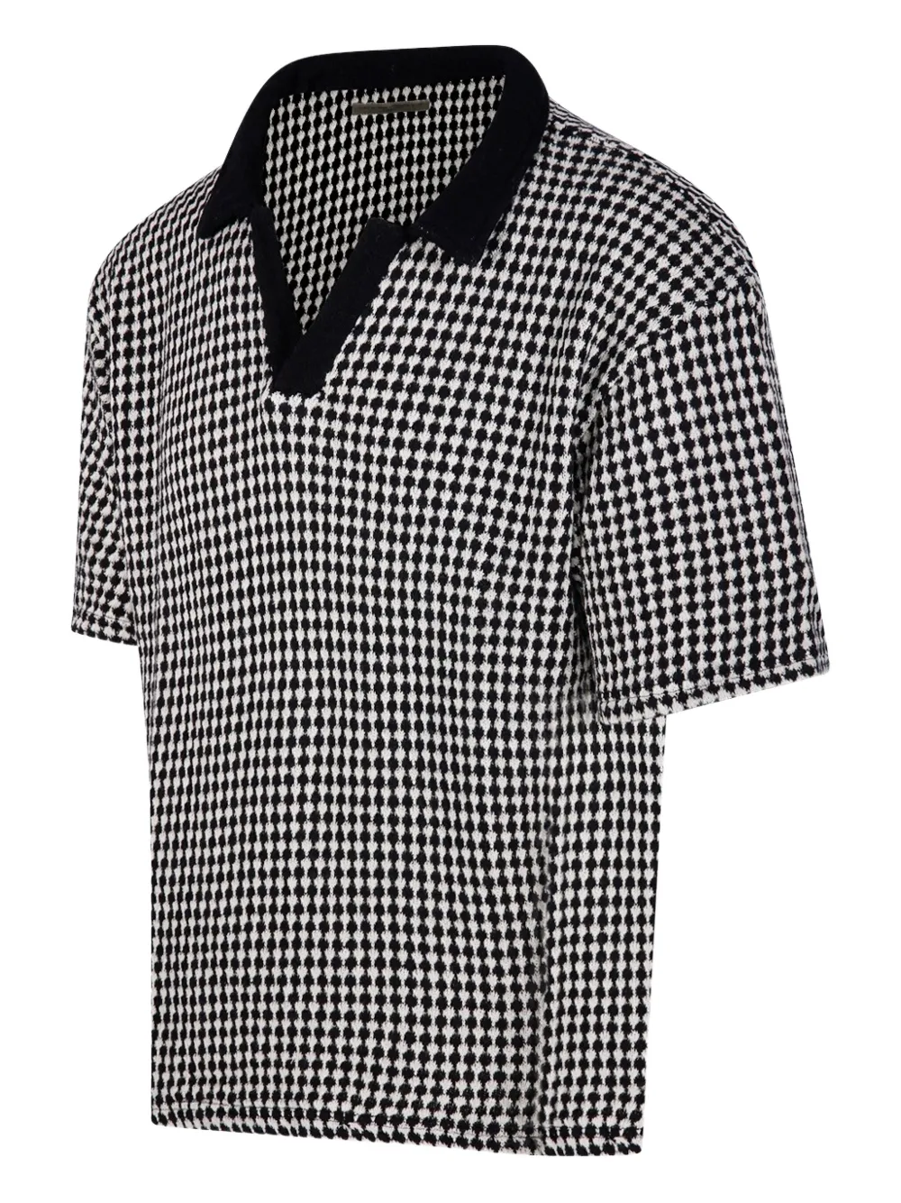 Officine Generale Katoenen poloshirt Zwart